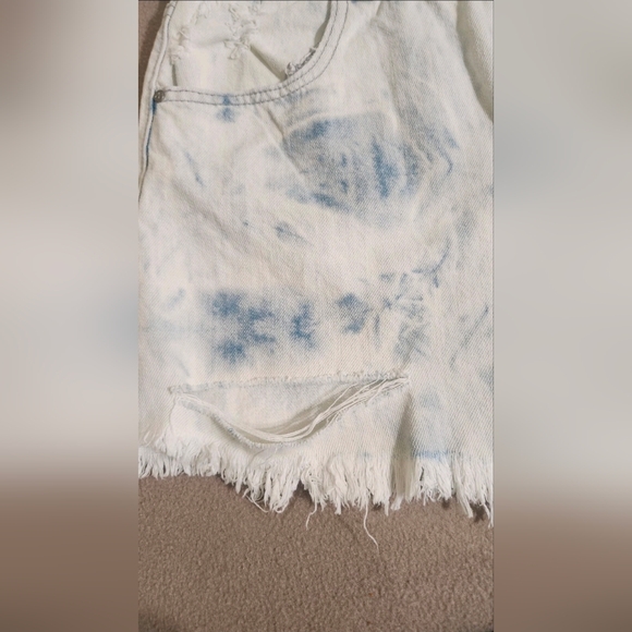 a new day Women's Jean Shorts - White and Blue - Picture 5 of 12